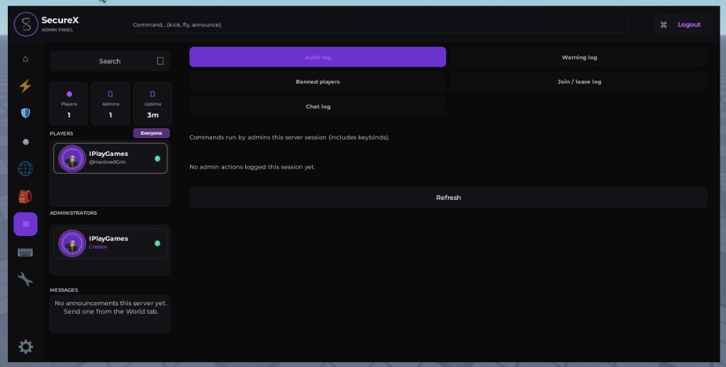 SecureX logs