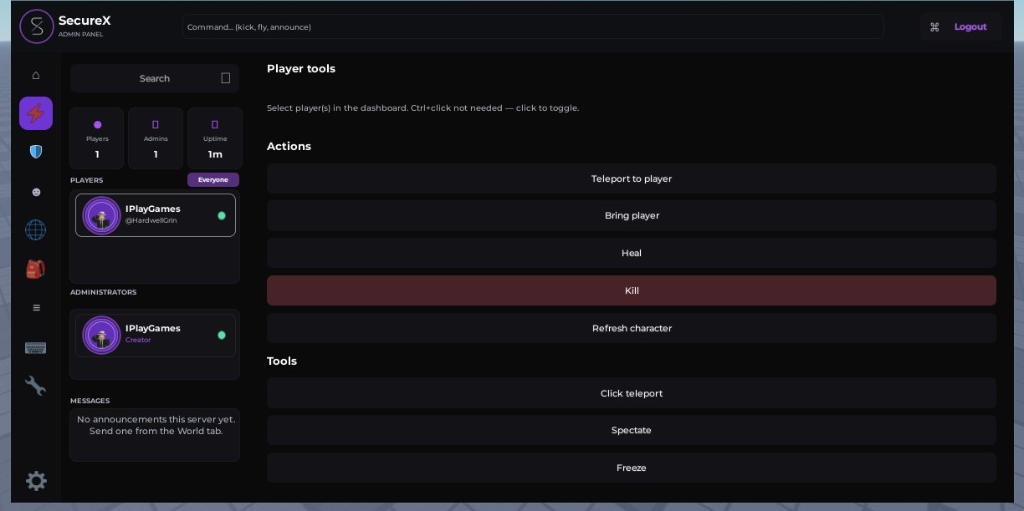 SecureX player tools